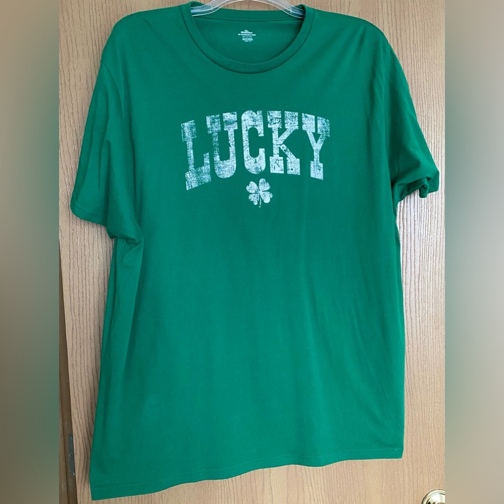Shamrock Green LUCKY Graphic T-Shirt - Plus Size 3X